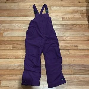 Lands End kids’ snow bibs size 6 purple